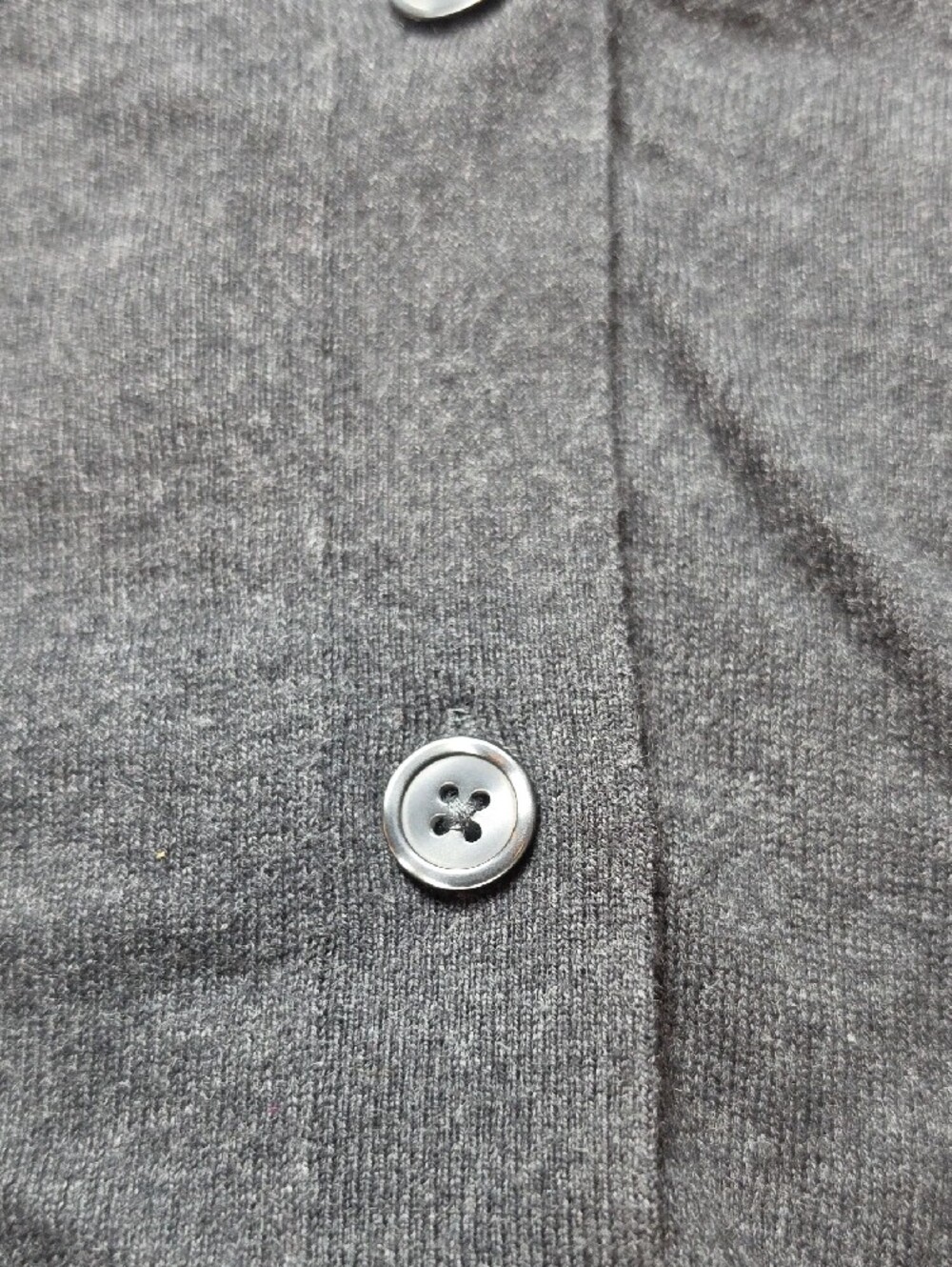QUINCE | Organic Cotton Cashmere EcoVero V Neck Cardigan Heather Gray | L - Picture 7 of 7